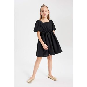 DEFACTO Girl Balloon Sleeve Short Dress