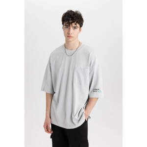 DEFACTO Loose Fit Crew Neck Printed T-Shirt