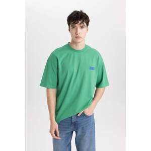 DEFACTO Comfort Fit Crew Neck Printed T-Shirt