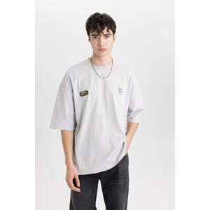 DEFACTO Loose Fit Crew Neck Printed T-Shirt