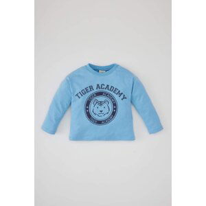 DEFACTO Baby Boy Regular Fit Crew Neck Tiger Pattern T-Shirt