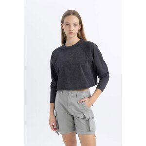 DEFACTO Loose Fit Long Sleeve T-Shirt