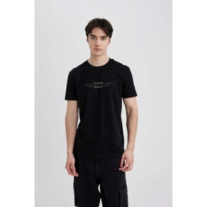 DEFACTO Slim Fit Crew Neck Printed T-Shirt