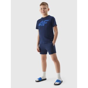4F Boys' Tracksuit Shorts - Navy Blue