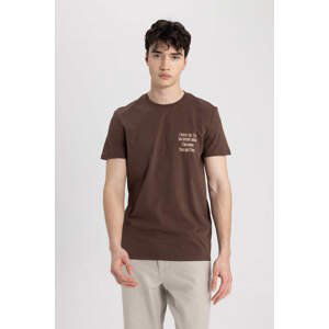 DEFACTO Slim Fit Crew Neck Printed T-Shirt