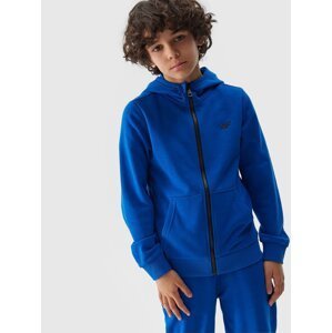 Boys' Sweatshirt with Hoodie 4F - Cobalt