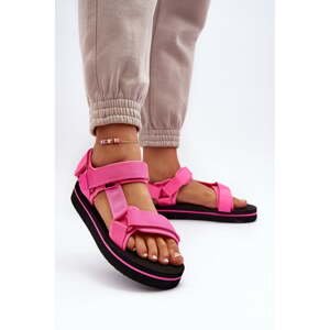 Women's platform sandals Lee Cooper Fuchsia
