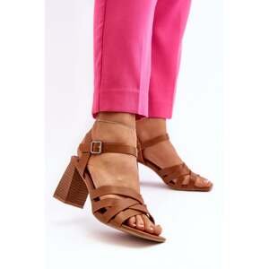 Women's High Heeled Sandals Camel Opifiana