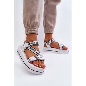 Women's Platform Sandals Big Star White