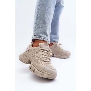 Sneakers on a massive GOE Beige sole