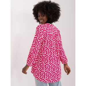 SUBLEVEL fuchsia viscose shirt blouse