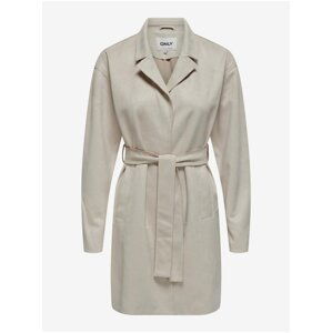 Women's cream suede coat ONLY Joline - Women