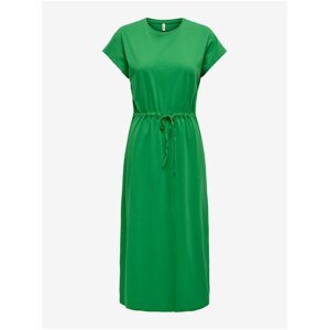 Green women's basic midi dress ONLY May - Women