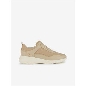 Light brown women's sneakers Geox Alleniee - Women