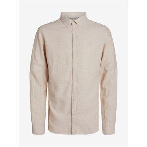 Beige Men's Jack & Jones Maze Shirt - Men