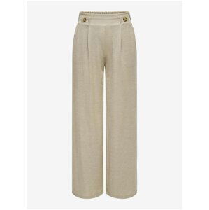 Beige women's wide trousers JDY Birdie - Women