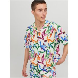 Jack & Jones L Colorful Men's Patterned Short Sleeve Shirt - Men's