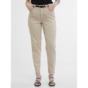 Orsay Beige Women's Mom Jeans - Women's