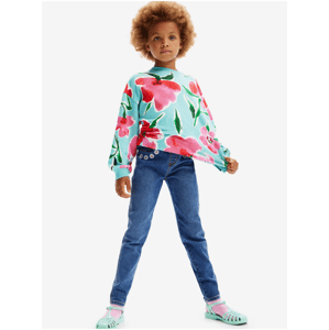 Blue girls' jeans Desigual Beth - Girls