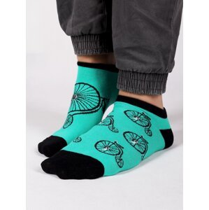 Yoclub Man's Ankle Funny Cotton Socks Patterns Colours