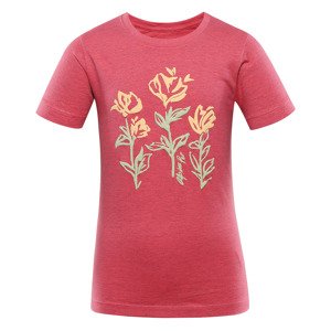 Children's cotton T-shirt ALPINE PRO BIGERO calypso coral variant pa