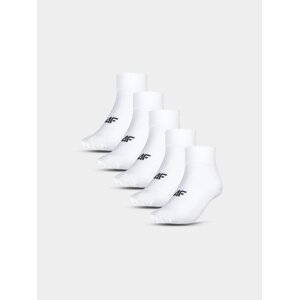 Men's Casual Socks Above the Ankle (5pack) 4F - White