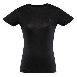 Women's quick-drying T-shirt ALPINE PRO BASIKA black