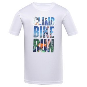 Men's functional T-shirt ALPINE PRO QUATR white variant pd