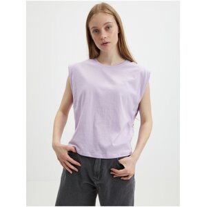 Light purple women's basic T-shirt VERO MODA Panna - Women