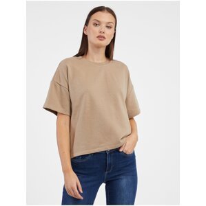 Women's Brown Basic T-Shirt Pieces Chilli - Women