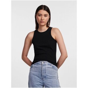 Black Women's Ribbed Basic Tank Top Pieces Hand - Women's