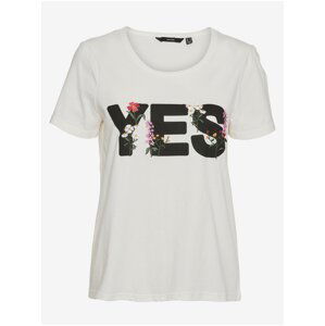 White women's T-shirt VERO MODA Uda - Women