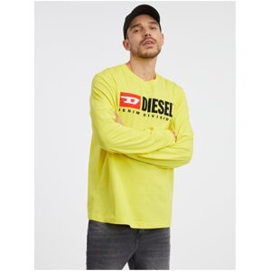 Men's Yellow Long Sleeve T-Shirt Diesel - Men's