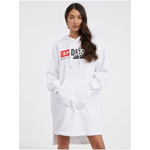 White women's sweatshirt dress Diesel Ilse - Women