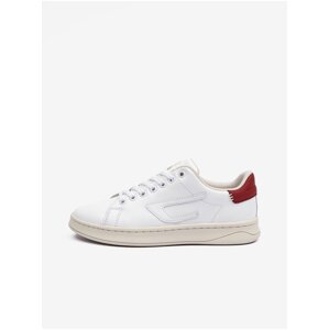 White Women's Leather Sneakers Diesel Athene - Women