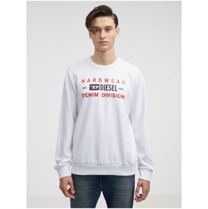 White Men's Diesel Sweatshirt - Men's