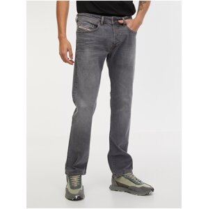 Grey Men's Straight Fit Diesel Buster Jeans - Men's