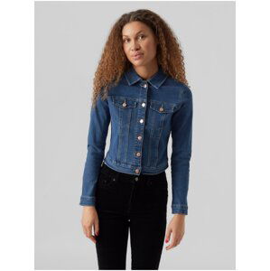 Dark Blue Women's Denim Jacket Vero Moda Luna - Women