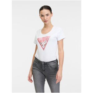 White women's T-shirt Guess Satin - Women