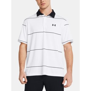 Under Armour T-Shirt UA Playoff 3.0 Stripe Polo-WHT - Men