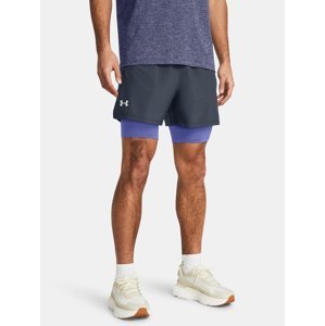Under Armour Shorts UA LAUNCH 5'' 2-IN-1 SHORTS-GRY - Men