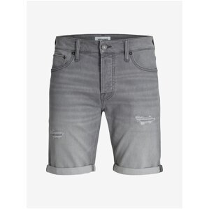 Jack & Jones Rick Men's Denim Shorts Grey - Men
