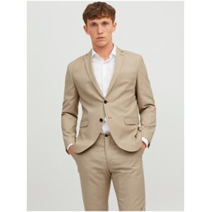 Beige Men's Jacket with Wool Blend Jack & Jones Solaris - Men's