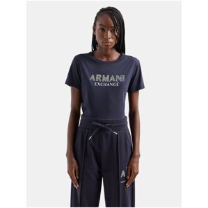 Svetlomodré dámske tričko Armani Exchange