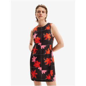 Red and Black Women's Floral Mini Dress Desigual Houston - Women