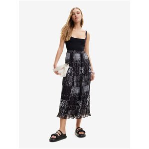 Black women's patterned maxi dress Desigual Cassidi - Women