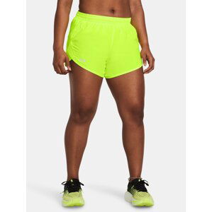 Zelené dámske športové kraťasy Under Armour UA Fly By 3'' Shorts-GRN