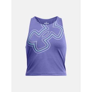 Under Armour Tank Top Motion Branded Crop Tank - PPL - Girls