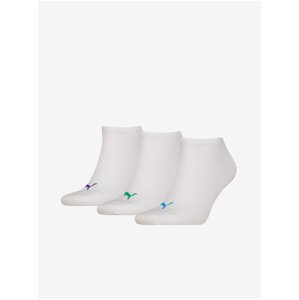 Set of three pairs of Puma Sneaker Plain Sports Socks - Men's