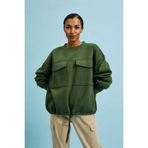 Women's sweatshirt MOODO - khaki
